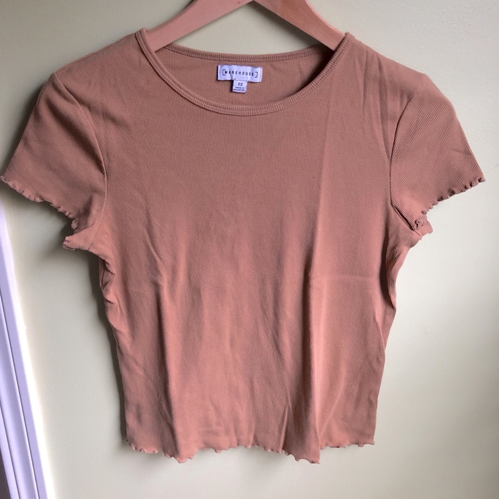 Tan cropped tee - Picture 2 of 3